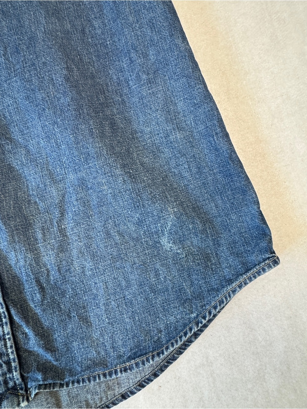 Ralph Lauren Indigo Denim Shirt Dress with Embroidered Pony - Picture 2 of 5